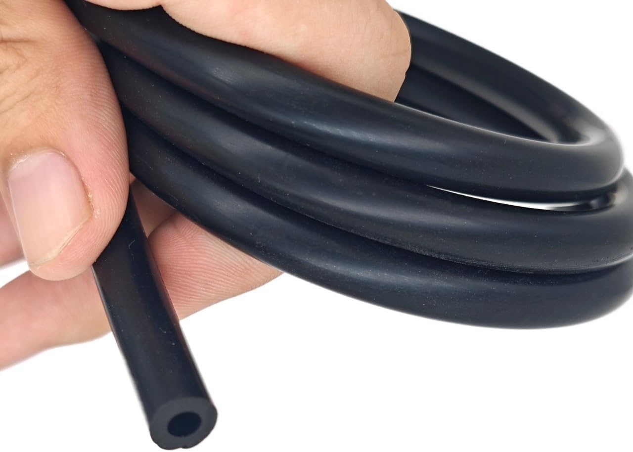 3FT 0.27" OD 0.16" ID Conductive Rubber Tube Hose Silicone 6x4mm Industrial Rubber Tubing No Static Electricity 1 meter