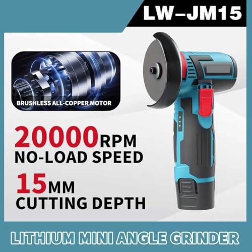 Mini amoladora angular portátil inalámbrica recargable de mano 4