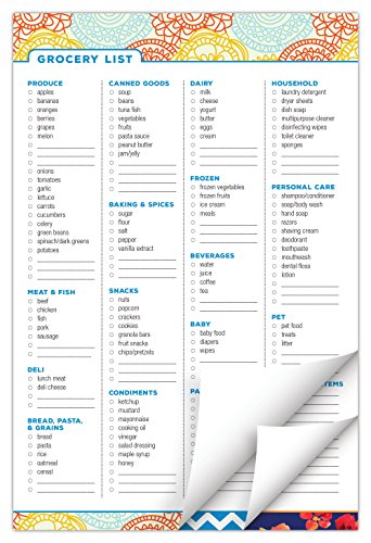 Grocery List Planning Pad 6
