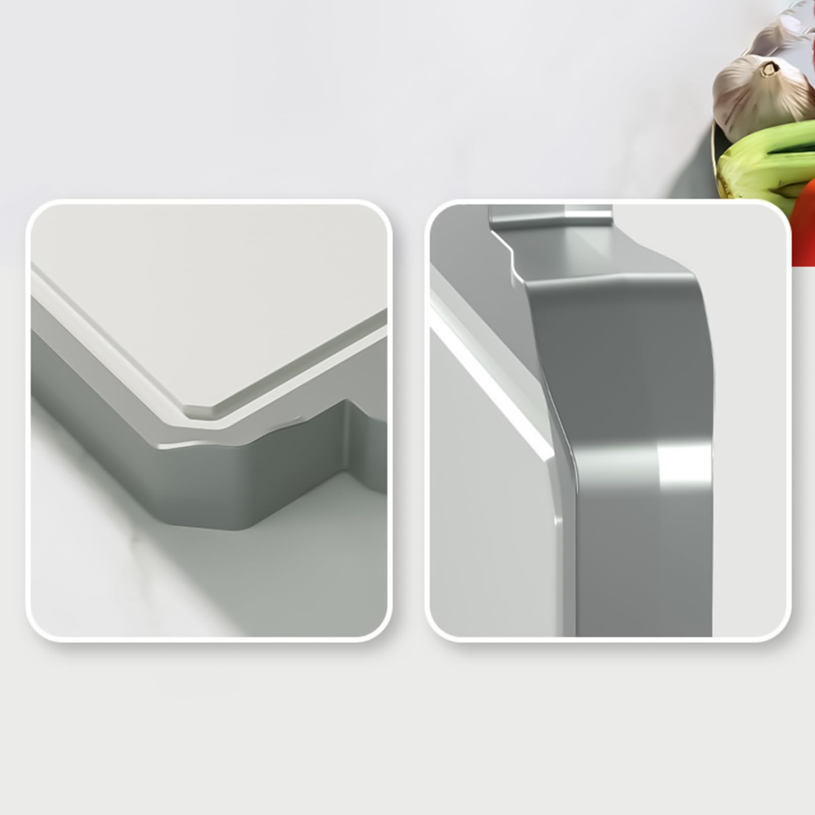 Planche À Découper En Acier Inoxydable Double Face Planche De Cuisine | Mat Anti-Dérapant Alimentaire Pour Préparation Légumes Pâtisserie Barbecue Maison Camping