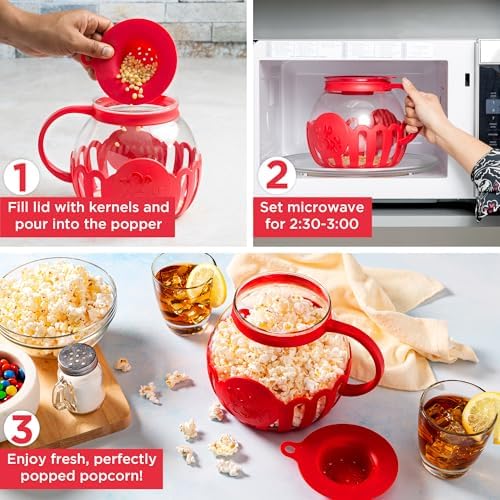Patented Micro-Pop Microwave Popcorn Popper
