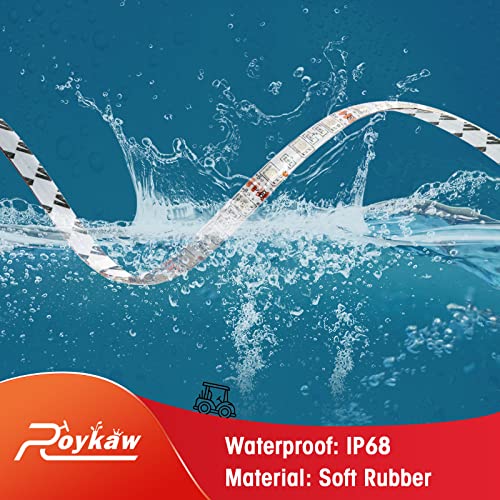 Roykaw Golf Cart Underglow Led Lights Strip Kit Underbody Neon Lighting Standard Million Color Led For Ezgo, Club Car, Yamaha, Atv, Utv - Waterproof #TOP1