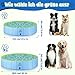 KHOLEZ Hundepool, 120 x 30CM Hundebadewanne für Große Kleine Hunde, Faltbarer Hund Planschbecken für Kinder, Tragbar Swimmingpool Schwimmbecken rutschfest mit Badebürste Ablassventil PVC-Aufnäher x 4