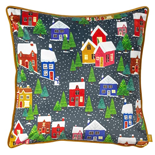 furn. Christmas Together Twilight Town Feather Filled Cushion