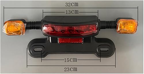 Miniatura 6 de Luz trasera LED 3in1 Luz trasera de bicicleta eléctrica LED Luz trasera de señal de giro de bicicleta eléctrica Lámpara trasera de bicicleta