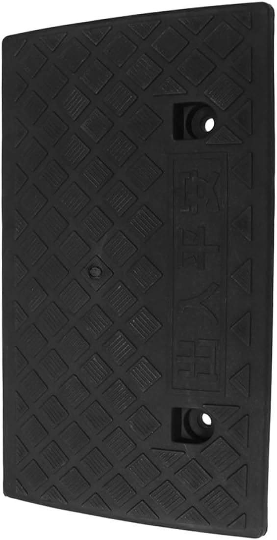Car Plastic Threshold Ramp 50x27x9cm Black Rubber Curb Slope Ramp for Vehicle Loading and Scooter Motorcycle Accessory