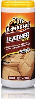 Interior Cleaner Car Leather Wipes by Armor All, For Cleaning Cars, Trucks and Motorcycles, 20 Count