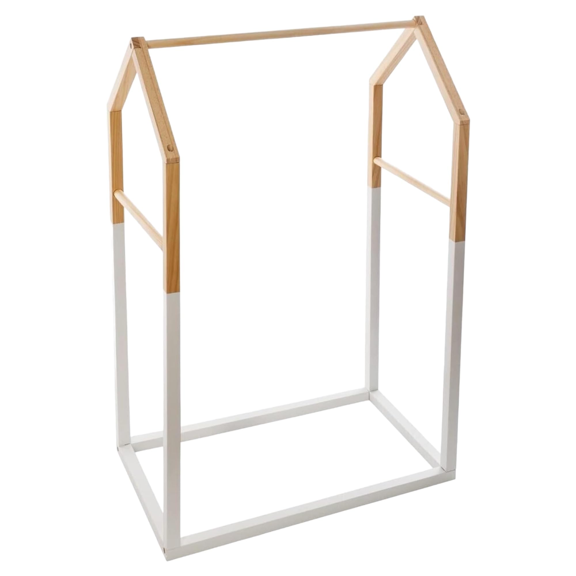 TIENDA EURASIA - Perchero de Ropa Infantil | Perchero Tipo Burro de Ropa Infantil | Estructura de Madera Resistente | Diseño Nórdico | Ideal para Decoración de Interior (Casa - 60 x 37 x 100 cm)