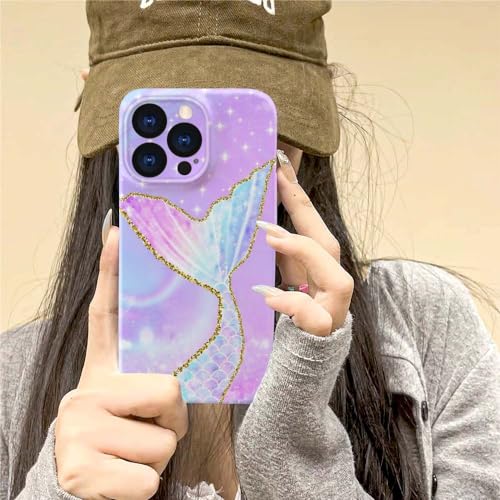 Coque iPhone 15 Pro Max pour filles motif queue de sirène idée cadeau idéal - 7