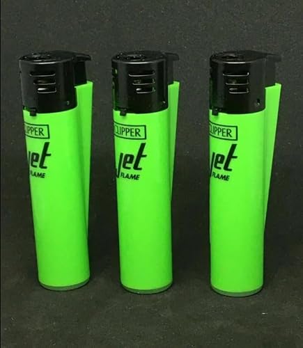 Ksp Partners Ltd E-Commerce Psy 4 X Clipper Lighters No Feul Jet Green