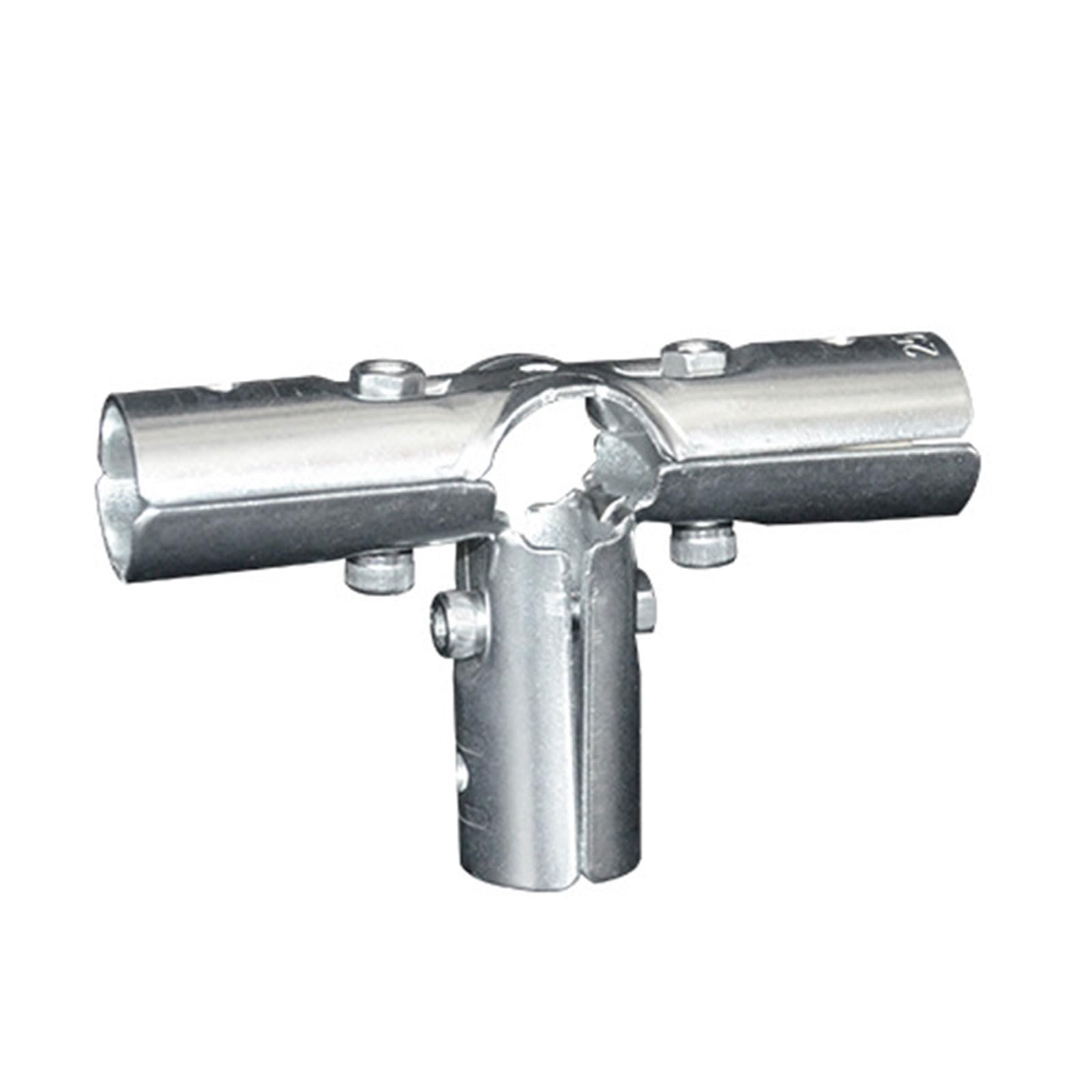 Strength Carbon Steel Round Pipe Joint Bracket T Pipe Connectors Tees Clamps for 20Mm Tube Round Joint Fixing Buckle