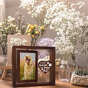Vetbuosa Dog in Heaven Memorial Picture Frame,Loss of Dog Sympathy Gift, Dog Memorial Gifts for Loss of Dog, Dog remembrance Gift,Rotating Wooden Dog Picture Frame 4x6 Photo Vetbuosa Dog in Heaven Memorial Picture Frame Christmas in HeavenLoss of Dog Sympathy Gift Dog Memorial Gifts for Loss of Dog Dog remembrance GiftRotating Wooden Dog Picture Frame 4×6 Photo