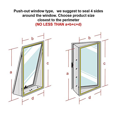Morningrising Flexible Cloth Sealing Plate Window Seal for Portable Air Conditioner,Push and Pull Window Seal Plate,Open Window Frame Side Soft Board - Thumbnail 7