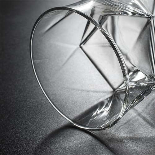 Vaso de vidrio retorcido de 330 ml para agua y leche 4