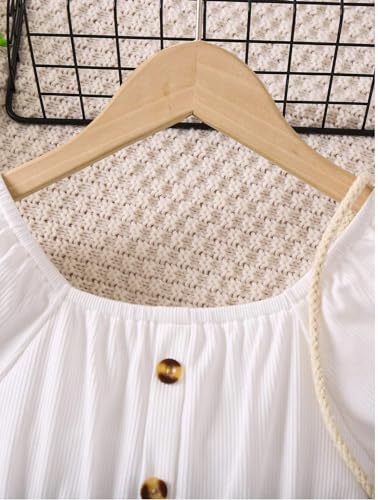 Image of TAGAS Toddler Girls Striped Print Puff Sleeve Bow Front Dress || Stripe Pattern Dress for Kids || A Line Dress || Puff Sleeve Dress for Kids || Casual Dress (KD-202)