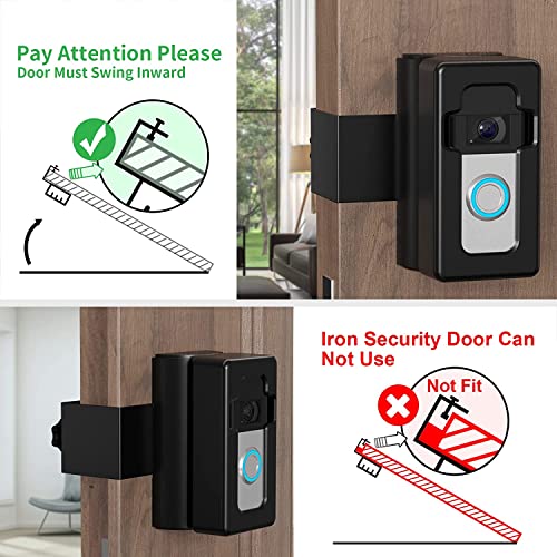 Image of COOLWUFAN Anti-Theft Video Doorbell Mount with 35-135 Adjustable Angle