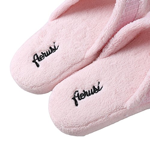 Women's Cozy Plush Microfiber Spa House Thong Slippers3