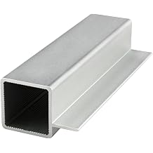 8020, 9005, 1 Inch x 1 Inch 1"x1" Aluminum Quick Frame with Flange QF Tube Profile Grooved Interior Square Frame 80/20 89" Long