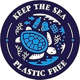 MR3Graphics Magnet Keep The Sea Plastic Free Marine Scene Magnetic Car Sticker Decal Bumper Magnet V