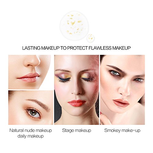 3Pcs Face Makeup Primer Set, Big Pores Minimizer Perfect Cover, Matte Blur Pore Eraser Filler, Smooth Fine Lines Wrikles, Makeup Base Foundation Primer Gold Foil Infused (6Ml/0.2Fl Oz,Pack Of 3) #TOP7