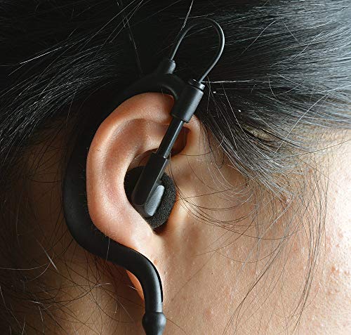 2.5Mm Receiver/Listen Only Earphone Hys Tc-617 G Shape Soft Flexible Ear Hook Earpiece Headset For Two-Way Radios, Transceivers And Radio Speaker Mics Jacks #TOP5