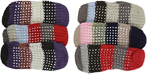 Image of ToBeInStyle Women's Pack of 6 Assorted Style Winter Socks