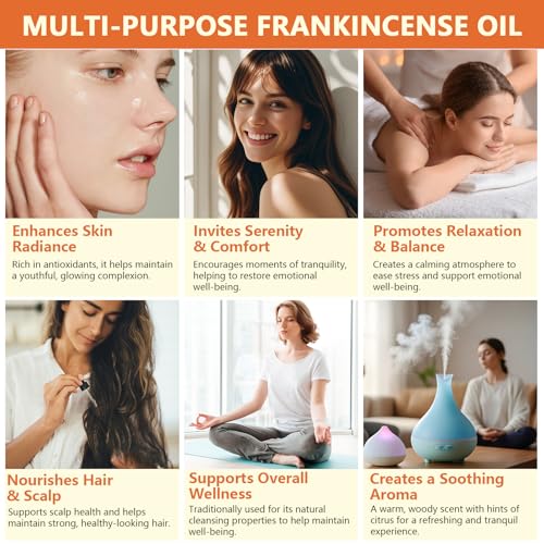 Premium Weihrauchöl – 100% Pure; Natural, Weihrauchöls für haut, Face; Aromatherapy; Best Weihrauchöl for Face, Falten bei Narben; Deep Nourishing