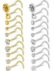 B:20Pcs Screw Shaped(Silver+Gold)