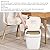 SUNFECILI 12L Automatic Trash Can,Smart Trash Can,Touchless Motion Sensor Trash Can,Waterproof Wastebasket Intelligent Garbage Can with Lid for Bedroom Bathroom Office Kitchen, White