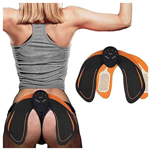 SHENGMI ABS Stimulator Buttocks/Hips Trainer Muscle Toner, Hip Trainer with 6 Modes Smart Fitness Training Gear Home Office Ab Workout Equipment Machine