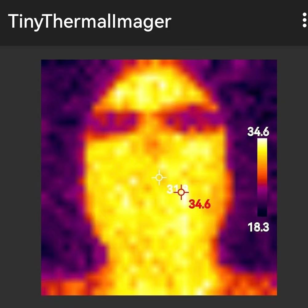 Lecreatekit Cámara termográfica móvil, cámara IR de 32 x 32 pulgadas con carcasa para teléfonos Android tipo C, herramienta de detección de temperatura de -20 a 1000 °C