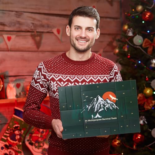 Mh Mylune Home MHLH002 Advent Calendar Survival Kits For Men - 24 Days Christmas Countdown Calendar Emergency Survival Gears Gift For Teen Adult thumb #6
