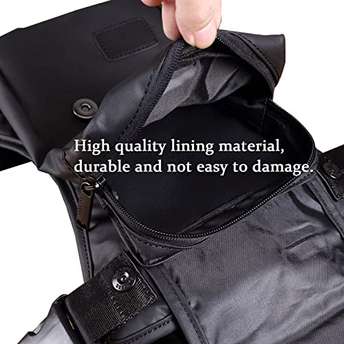 Fekesu Bolsa de perna Oxford masculina para motociclismo, equitação, feminina, pochete, viagem ao ar