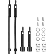 4 Pieces RC Front and Rear CVD Drive Shaft Steel Axle Shafts for 1/24 Axial SCX24 C10 JLU Bronco Gladiator Deadbolt RC Cars