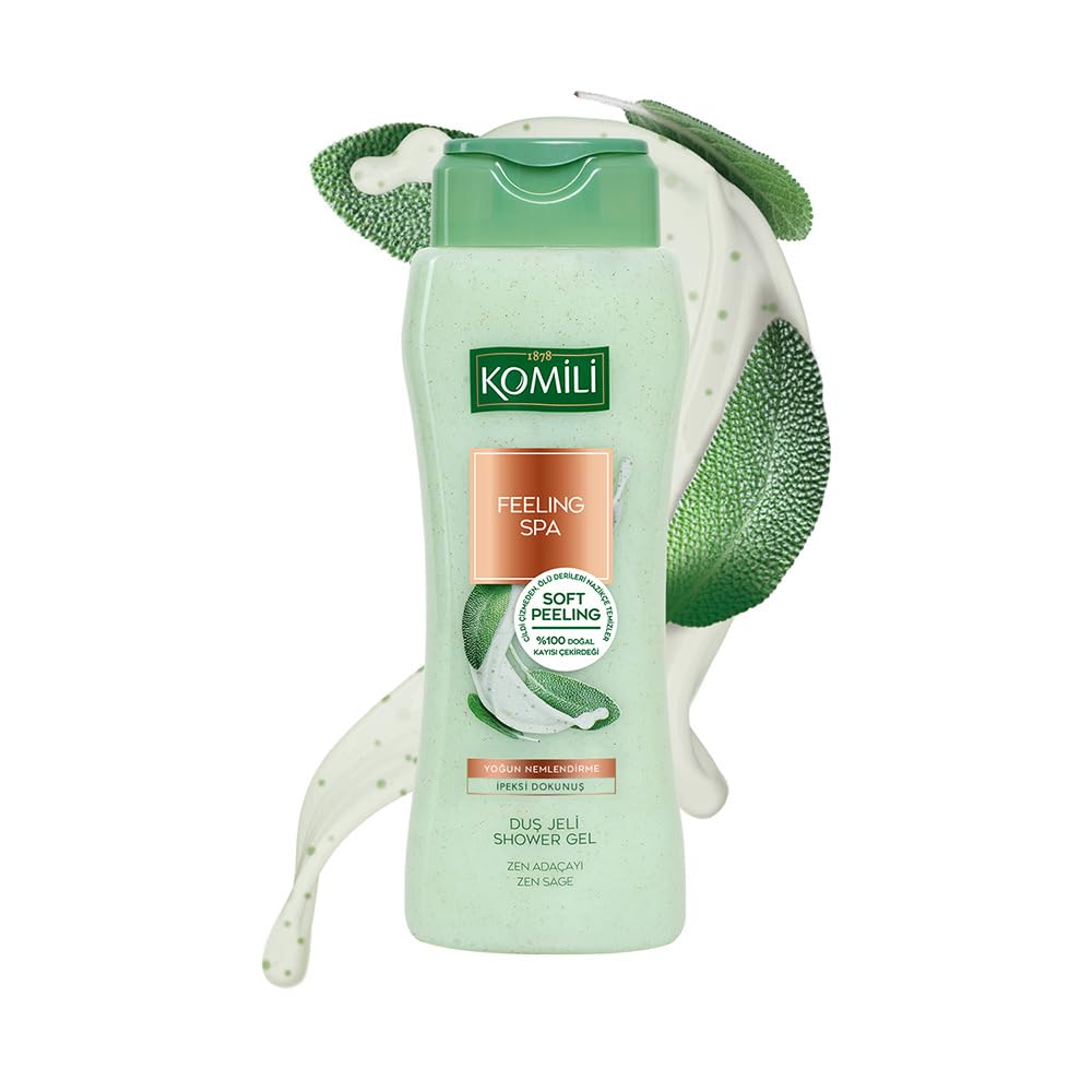 Komili 1878 Feeling Spa Adaçayı Duş Jeli - Yoğun Nemlendirme - Vegan - 500 ml
