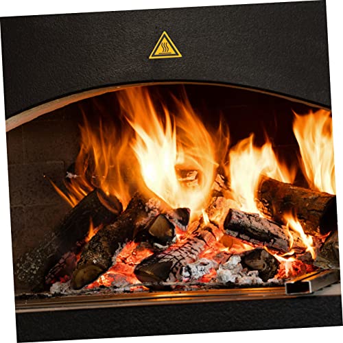 10 Pcs Preste Atenção Ao Aviso De Alta Temperatura Adesivo De Sinal De Alerta De Queimadura Etiqueta