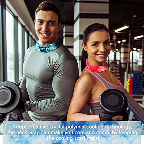 Image of Geyoga Cooling Neck Wraps Cooling Scarf Wrap Bandanas for Summer Women Men Walking Riding Outdoor