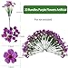Satefello 20 Bundles Artificial Flowers for Outdoors, UV Resistant Fake Realistic Flowers with Plastic Plants Spring Decor, Faux Silk Flowers for Outside Window Box Front Porch Planter Decor-Purple