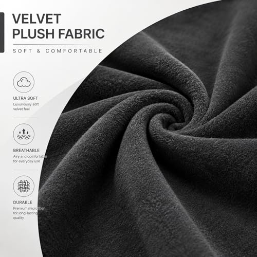 Image of Namdev Art's Velvet Sofa Cushion 21x22x5 Inch | High Density 32 Foam Seat Cushion | Soft & Comfortable Sofa Gaddi with Zip Cover | Multipurpose Cushion for Sofa Chair (Grey)