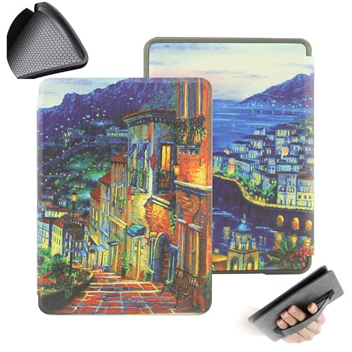 Sakenitly Case for Kindle Paperwhite (12th Generation-2024) and Kindle Colorsoft Signature Edition, PU Protective with Soft Back