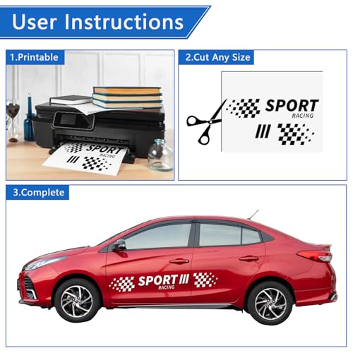 Image of 2 Pack Blank Car Magnets, 12 inch x 18 inch Custom Car Magnet Signs for Vehicle, Flexible Magnetic Bumper Sticker Sheet for Car to Advertise Business and Personalized Decal, Prevent Scratches Dents