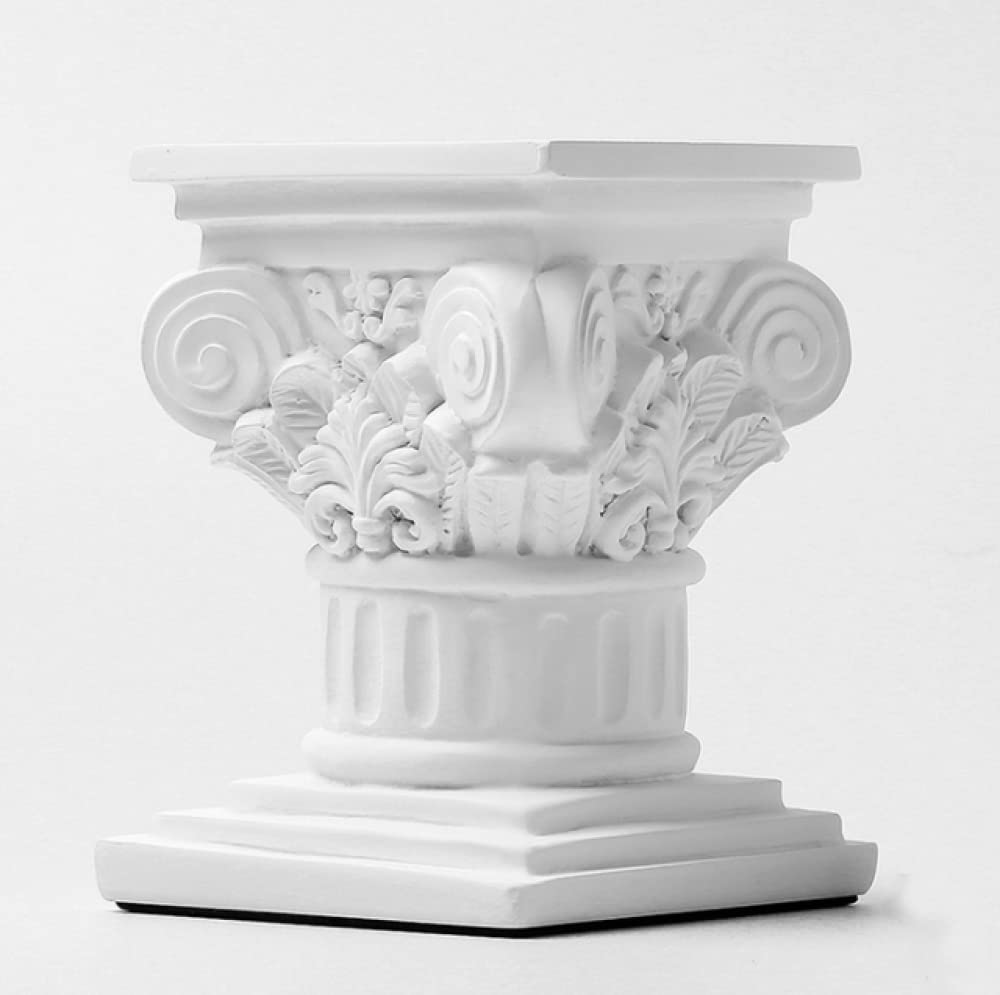 Colonne grecque figurine ange pour rehausser un centre de table de fête monotone