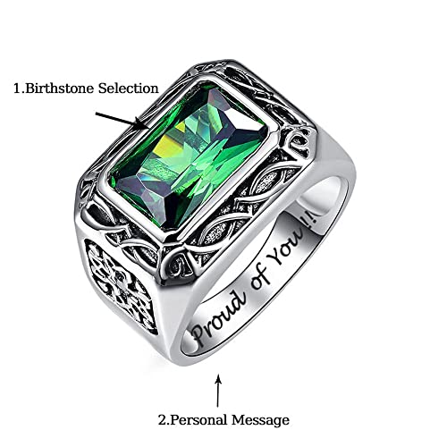Dorunmo Class Ring For Men High School And College Graduation Gifts For Her Class Ring Personalized Custom Fashion Collection Class Rings Graduation Rings Graduation Gifts #TOP3