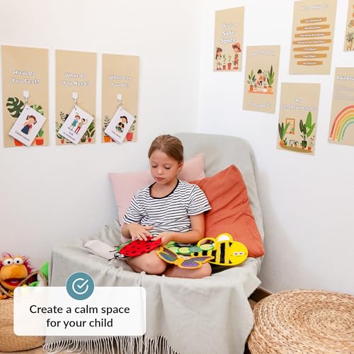 ODOXIA Calm Down Corner | Classroom and Special Education | Plants Themed Sensory Calming Corner Kit with Sensory Mats, Posters, Solutions Wall, Sensory Toys, Fidget Tools for Kids - Image 3