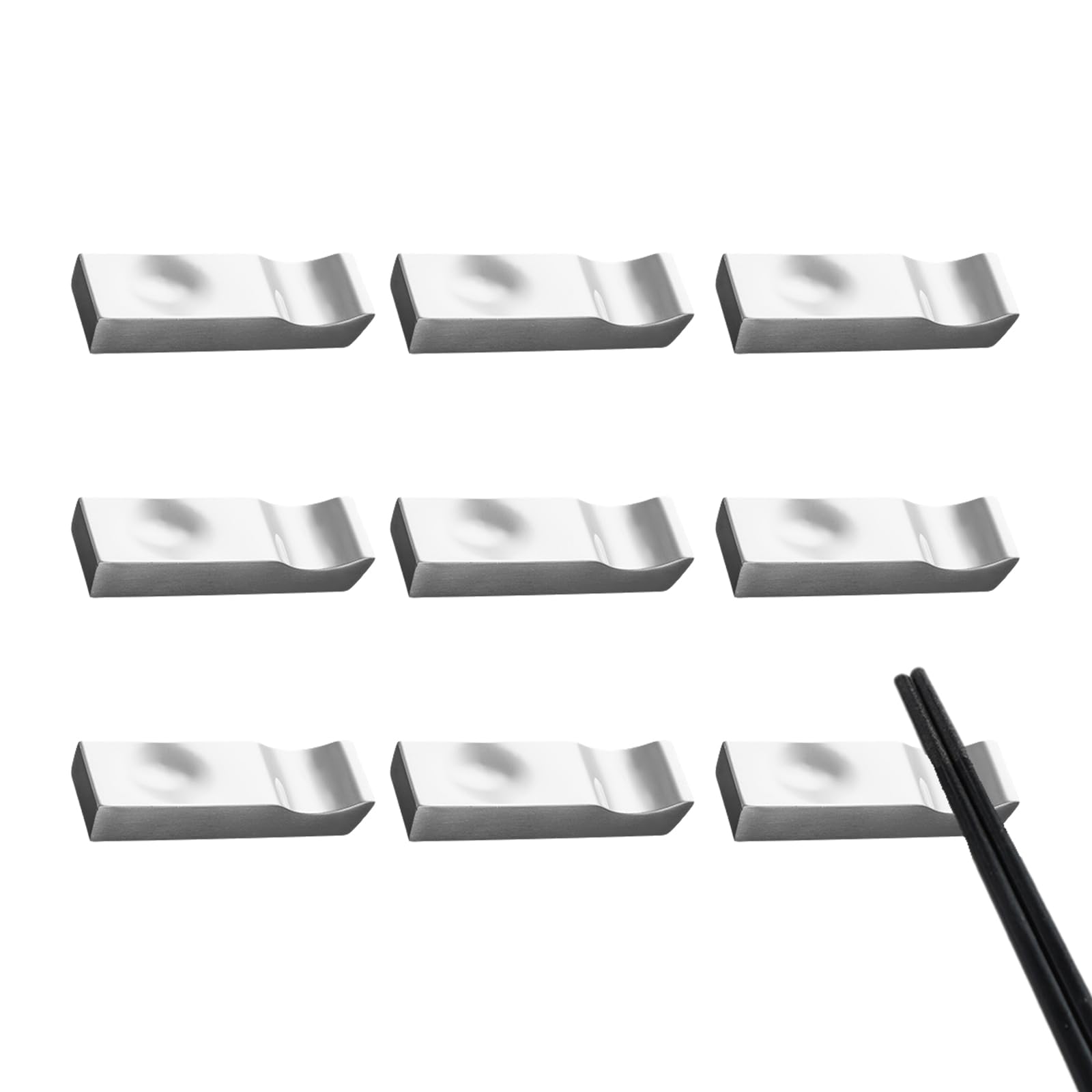 MRKU Chopstick Rest Chopsticks Holders Restaurant Stand,Stainless Steel,Knife For The Table,Chinese Spoon,Multifunctional