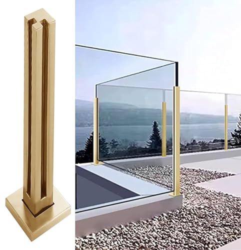Poteaux de balustrade en verre kit balustres carrés colonne connecteur panneau clôture
