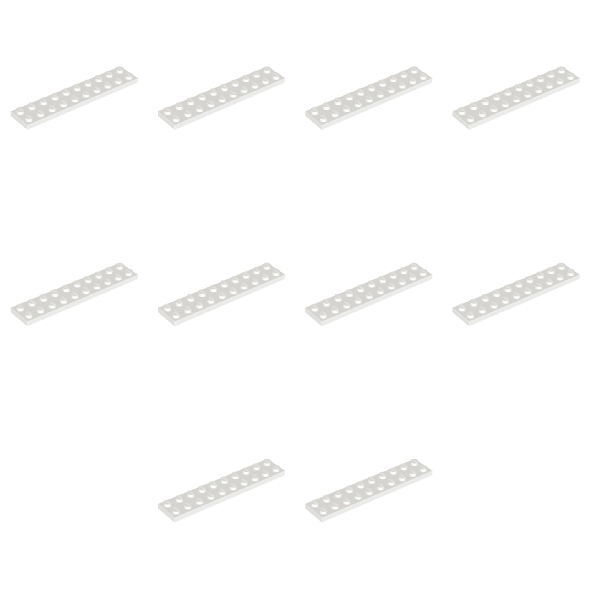 LEGO Plate 2 x 10, Part 3832 (White, 10, count) — image 1