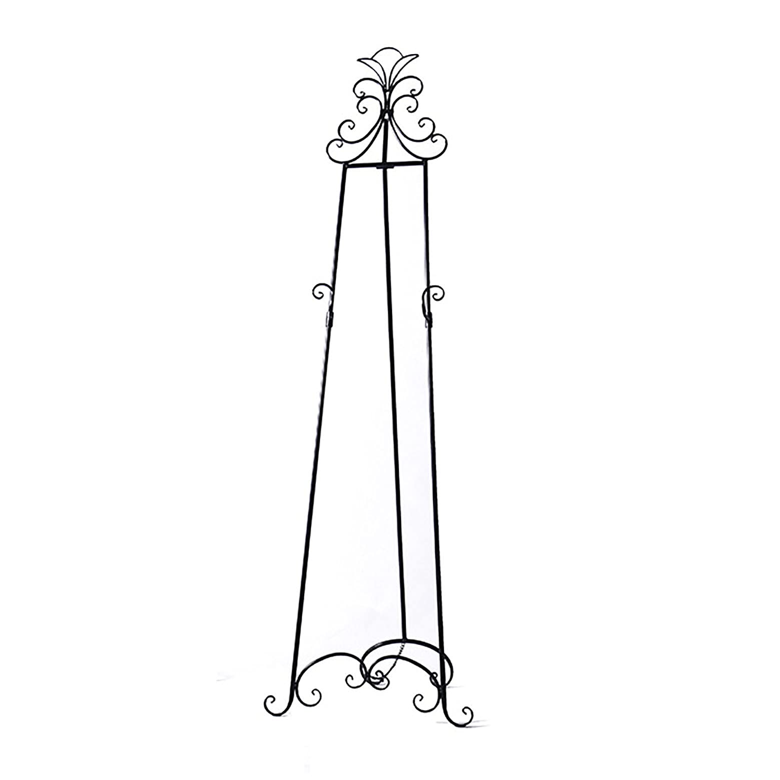HADECOLL Strong And Durable Lightweight Metal Easel,Adjustable Art Easel Stand,Floor Standing Easel Tripod,For Painting And Sketching,Display Easel For Wedding Painting Exhibition,Black-175Cm