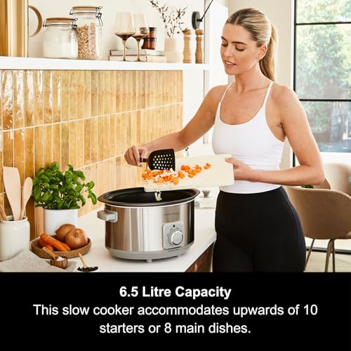 Morphy Richards 6.5L Aluminium Slow Cooker - Brushed Steel - Image 6