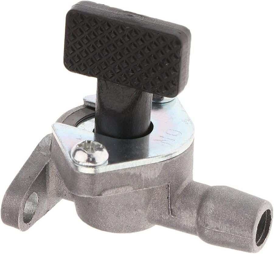 Silver+Black Valve GUOCAO 2 Pack Gas Tank Fuel Petcock Switch Shut Off